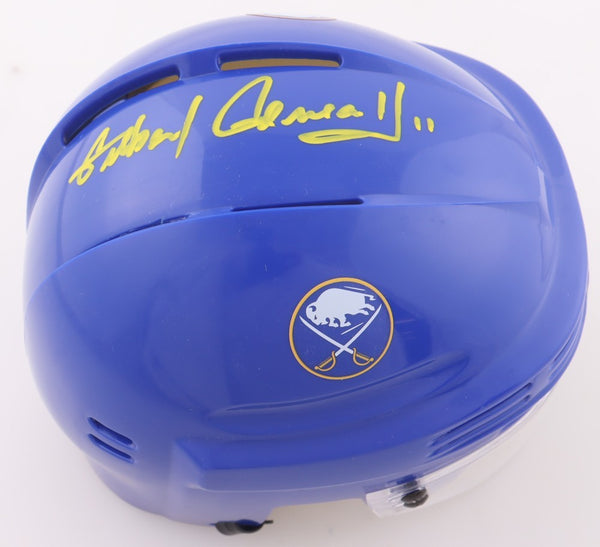 Gilbert Perreault Signed Buffalo Sabres Mini Helmet (TSE) French Connection Line