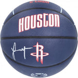 Jalen Green Houston Rockets Signed Wilson City Edition Collectors Basketball
