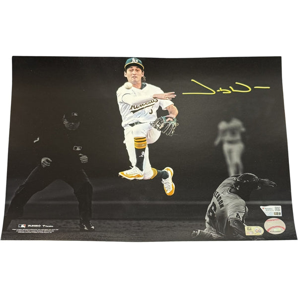 Jacob Wilson Autographed/Signed Oakland Athletics 11x14 Photo Fanatics 54387