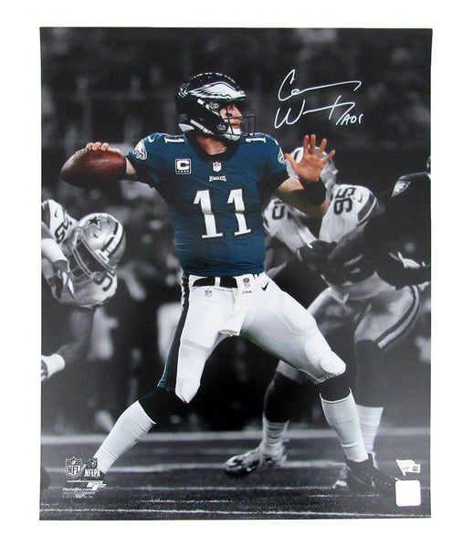 Carson Wentz Philadelphia Eagles Autographed/Signed 16x20 Photo Fanatics 135213