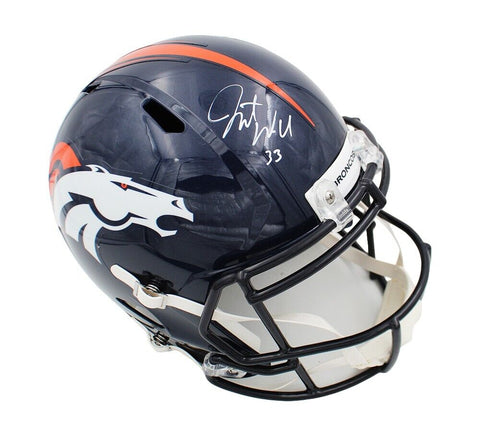 Javonte Williams Signed Denver Broncos Speed Full Size NFL Helmet