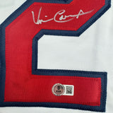 Autographed/Signed Vince Coleman St. Louis White Baseball Jersey BAS COA