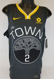 Jordan Bell 2018 Champs Signed Warriors The Town Custom Jersey / JSA