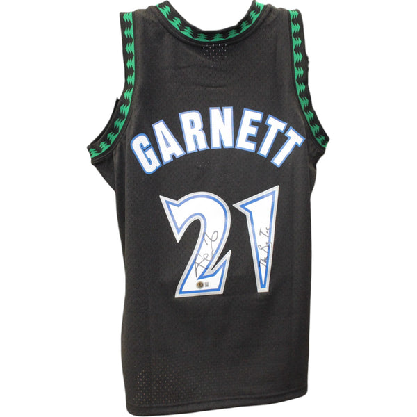 Kevin Garnett Signed Mitchell&Ness Minnesota Timberwolves Jersey L Beckett 50865