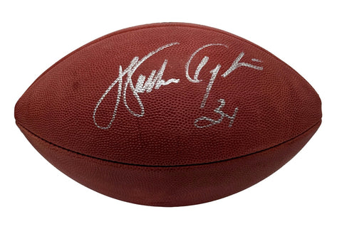 Walter Payton HOF Signed Official Wilson NFL Football Bears Steiner 214092