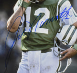Joe Namath HOF New York Jets Autographed/Signed 8x10 Photo Framed Beckett 211415