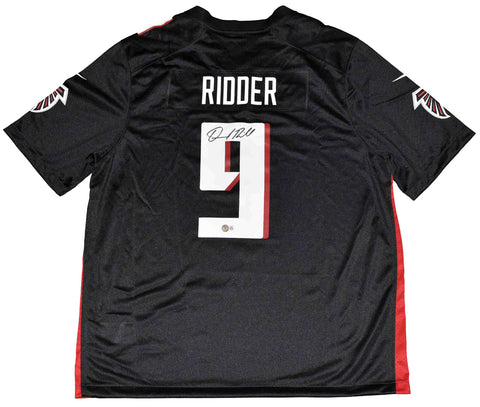 DESMOND RIDDER SIGNED AUTOGRAPHED ATLANTA FALCONS #9 BLACK NIKE JERSEY BECKETT