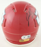 Justyn Ross Signed Kansas City Chiefs Speed Mini Helmet (Beckett) Super Bowl WR