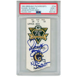 Jerome Bettis Autographed Los Angeles Rams NFL Debut Ticket Slab PSA 59405
