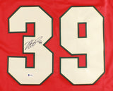 Nate Prosser Signed Wild Jersey (Beckett) NHL Career 2010-2021 / Defenseman