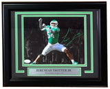 Jeremiah Trotter Jr Signed Framed 8x10 Super Bowl 59 Eagles Spotlight Photo JSA
