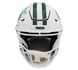 Brett Favre Signed Green Bay Packers SpeedFlex Authentic Alt White NFL Helmet