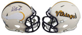 Vikings Randy Moss Authentic Signed Retro Speed Mini Helmet BAS Witnessed