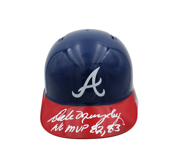 Dale Murphy Signed Atlanta Braves Rawlings MLB Mini Helmet with "NL MVP 82, 83"