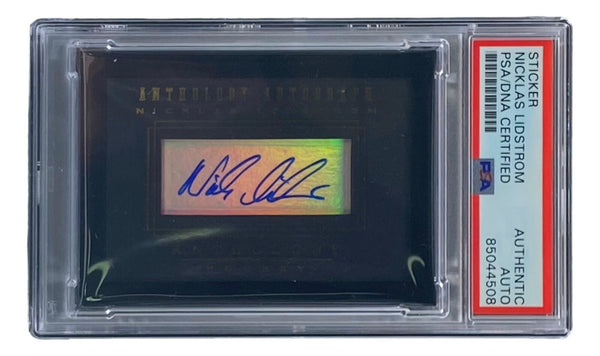 Nicklas Lidstrom Signed 2014/15 Panini Anthology #AA-5 Hockey Card PSA/DNA