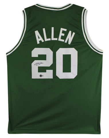 Ray Allen Authentic Signed Green Pro Style Jersey Autographed BAS Witnessed