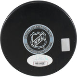 Doug Gilmour Autographed/Signed Calgary Flames Logo Puck HOF JSA 53956