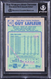 Nordiques Guy Lafleur Authentic Signed 1990 Topps #142 Card BAS Slabbed