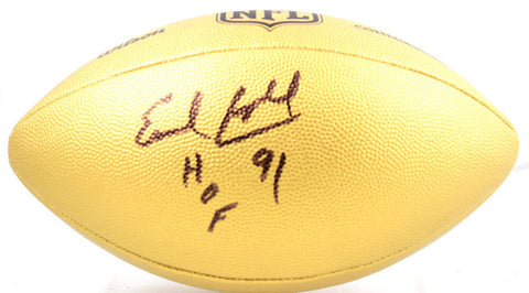 Earl Campbell Autographed NFL Duke Gold Replica Football w/HOF- Beckett W Holo
