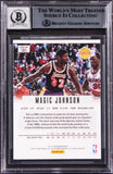 Lakers Magic Johnson Signed 2012 Panini Prizm #181 Card Auto 10! BAS Slabbed 2