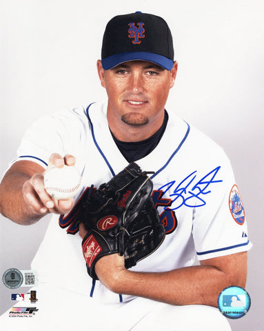 Tyler Yates Autographed New York Mets 8x10 Photo Beckett Authenticated