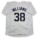 Autographed/Signed Devin Williams New York Pinstripe Baseball Jersey JSA COA
