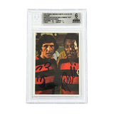 Pele & Zico Dual Signed 2019 Panini Flamengo 100 Anos History Pele #118 - BGS 6