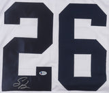 Saquon Barkley Signed Penn State Nittany Lions Jersey (Beckett) Eagles S.B. LIX