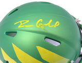 Dillon Gabriel Autographed Oregon Mini Helmet (Smudged) Beckett QR #2W458568