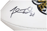 Fred Taylor Autographed/Signed Jacksonville Jaguars Logo Football Beckett 40607