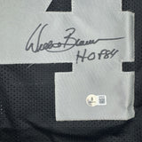 Signed Willie Brown HOF 84 Las Vegas Oakland Black Jersey JSA COA