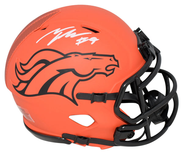TALANOA HUFANGA SIGNED DENVER BRONCOS RAVE SPEED MINI HELMET BECKETT