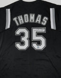 Chicago White Sox FRANK THOMAS Signed Custom Replica Black Jersey AUTO - BAS