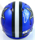 Emmitt Smith Autographed Cowboys Flash Speed Mini Helmet-Beckett W Hologram