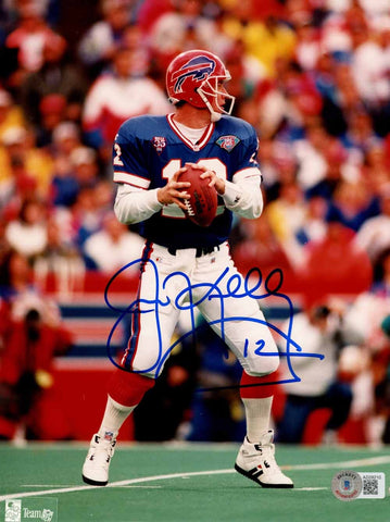 Jim Kelly Autographed/Signed Buffalo Bills 8x10 Photo Beckett 50468