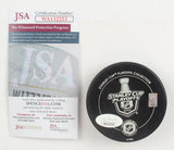 Victor Hedman Signed Lightning 2020 Stanley Cup Champions Hockey Puck (JSA COA)
