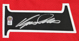 Dominique Wilkins Authentic Signed Red Pro Style Jersey w/ Black #s BAS Witness