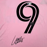 Autographed/Signed Luis Suarez Inter Miami Pink Soccer Jersey Beckett BAS COA