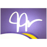 Justin Jefferson Autographed Minnesota Vikings Pro Tribute Helmet Beckett 52890