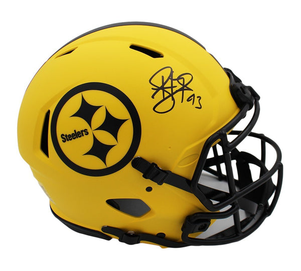 Troy Polamalu Signed Pittsburgh Steelers Speed Authentic Rave NFL Helmet