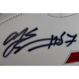 AJ Epenesa Autographed/Signed Buffalo Bills Logo Football Beckett Witness 50257