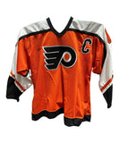Eric Lindros Signed Philadelphia Flyers Replica Orange Jersey Beckett 42199