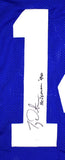 Ty Detmer Autographed Blue College Style Jersey w/Heisman- Beckett Hologram *BlK