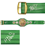 MIKE TYSON & EVANDER HOLYFIELD AUTOGRAPHED WBC CHAMP BOXING BELT JSA 237084