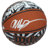 Victor Wembayana Autographed Hand Painted Authentic Basketball Fanatics LE 1/1