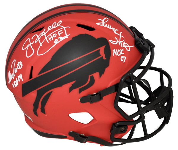 JIM KELLY THURMAN THOMAS ANDRE REED SIGNED BUFFALO BILLS RAVE FULL SIZE HELMET