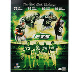 Joe Klecko, Marty Lyons & Abdul Salaam Signed New York Jets Unframed 16x20 Photo