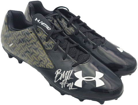 BYRON MURPHY II AUTOGRAPHED UNDER ARMOUR TEAM CLEATS SEAHAWKS SIZE 15 MCS 235606