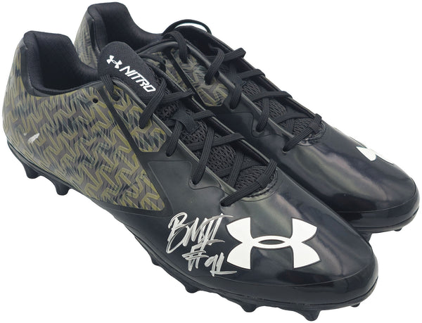 BYRON MURPHY II AUTOGRAPHED UNDER ARMOUR TEAM CLEATS SEAHAWKS SIZE 15 MCS 235606