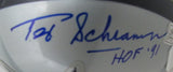 Tex Schramm HOF Signed/Inscribed Cowboys Mini Football Helmet JSA 213348